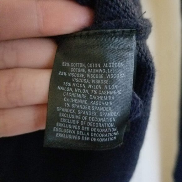 Anthropologie Moth Navy Snail Pocket Cardigan XS - Picture 8 of 10